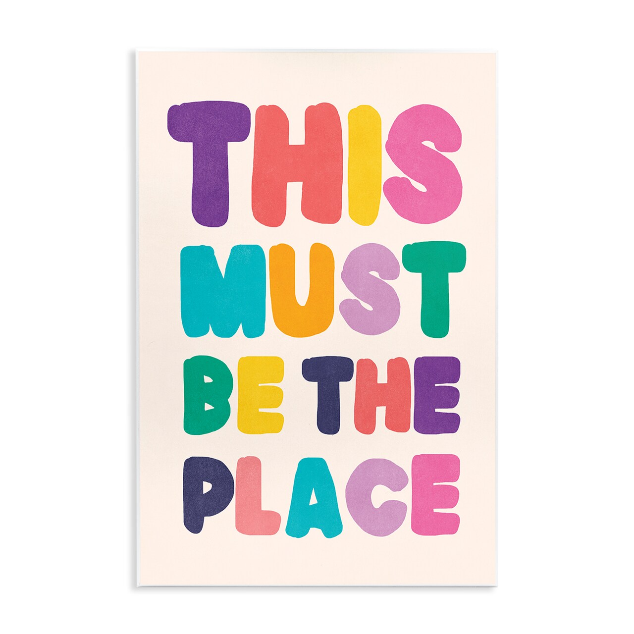 Stupell Industries Must Be The Place Phrase Wall Plaque Art Design by Nataly White